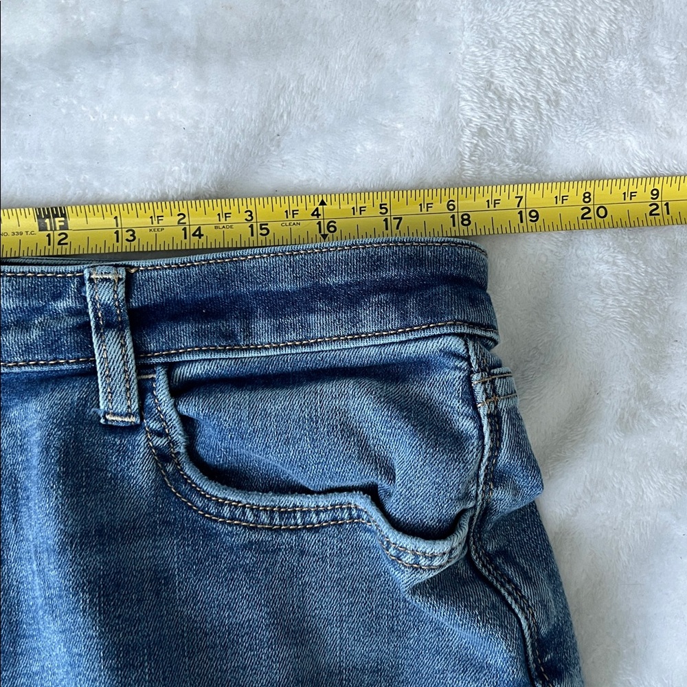 Arizona Women’s Stylish Blue Distressed Jeans Hi-Rise Skinny - 17 - Picture 7 of 12